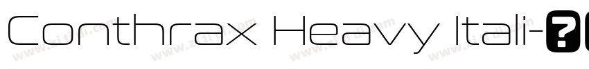 Conthrax Heavy Itali字体转换